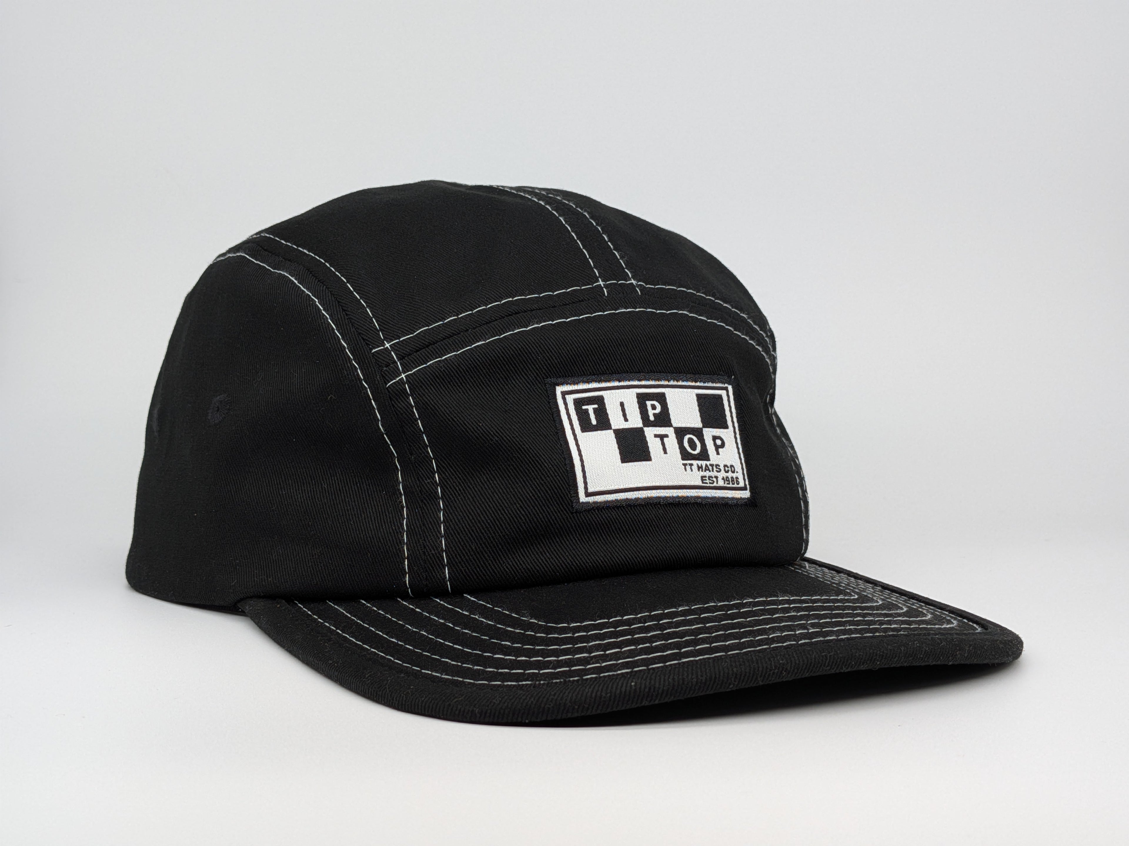 XL Camp / Skate Hat - TipTop Monochrome