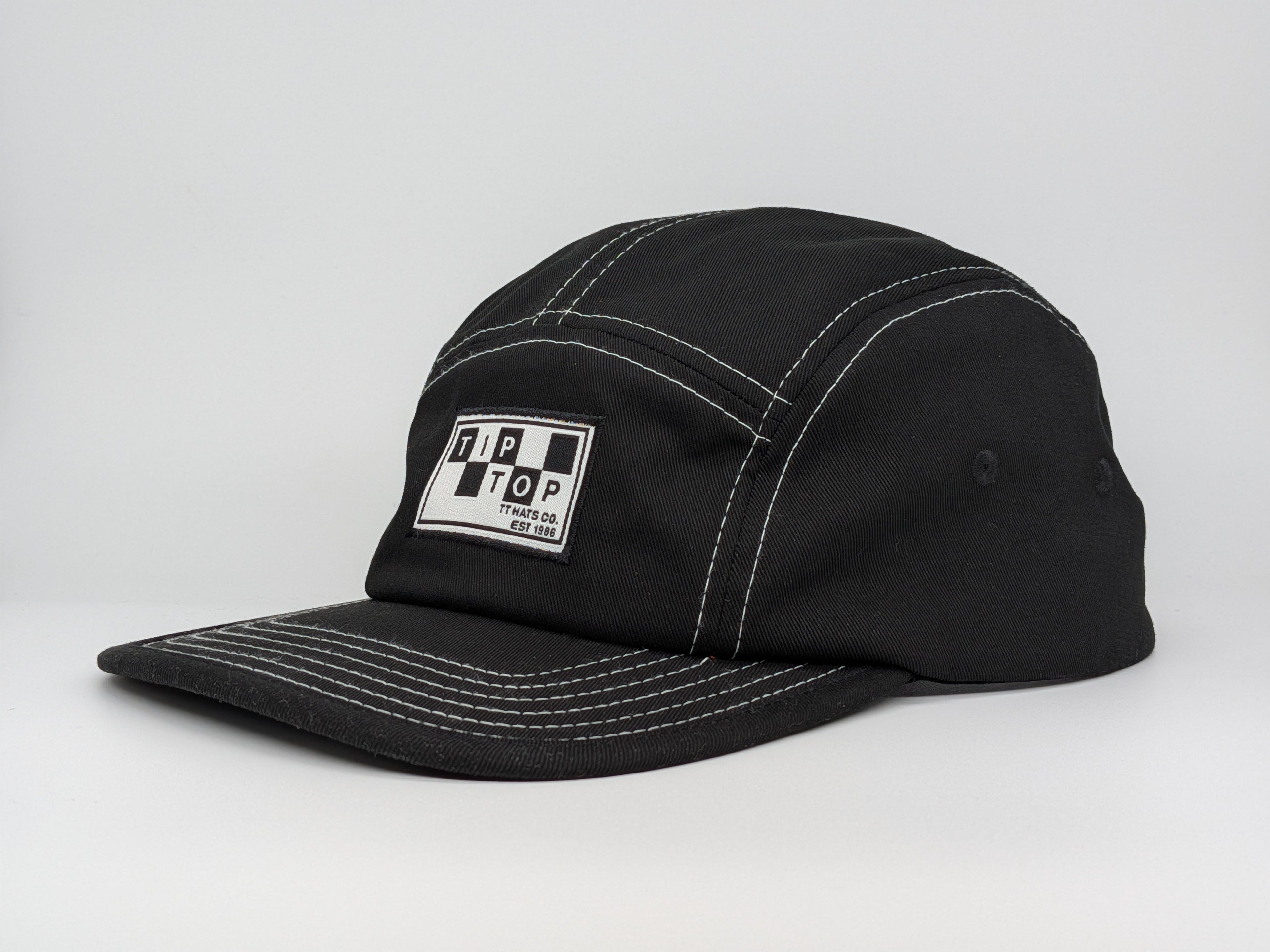 XL Camp / Skate Hat - TipTop Monochrome