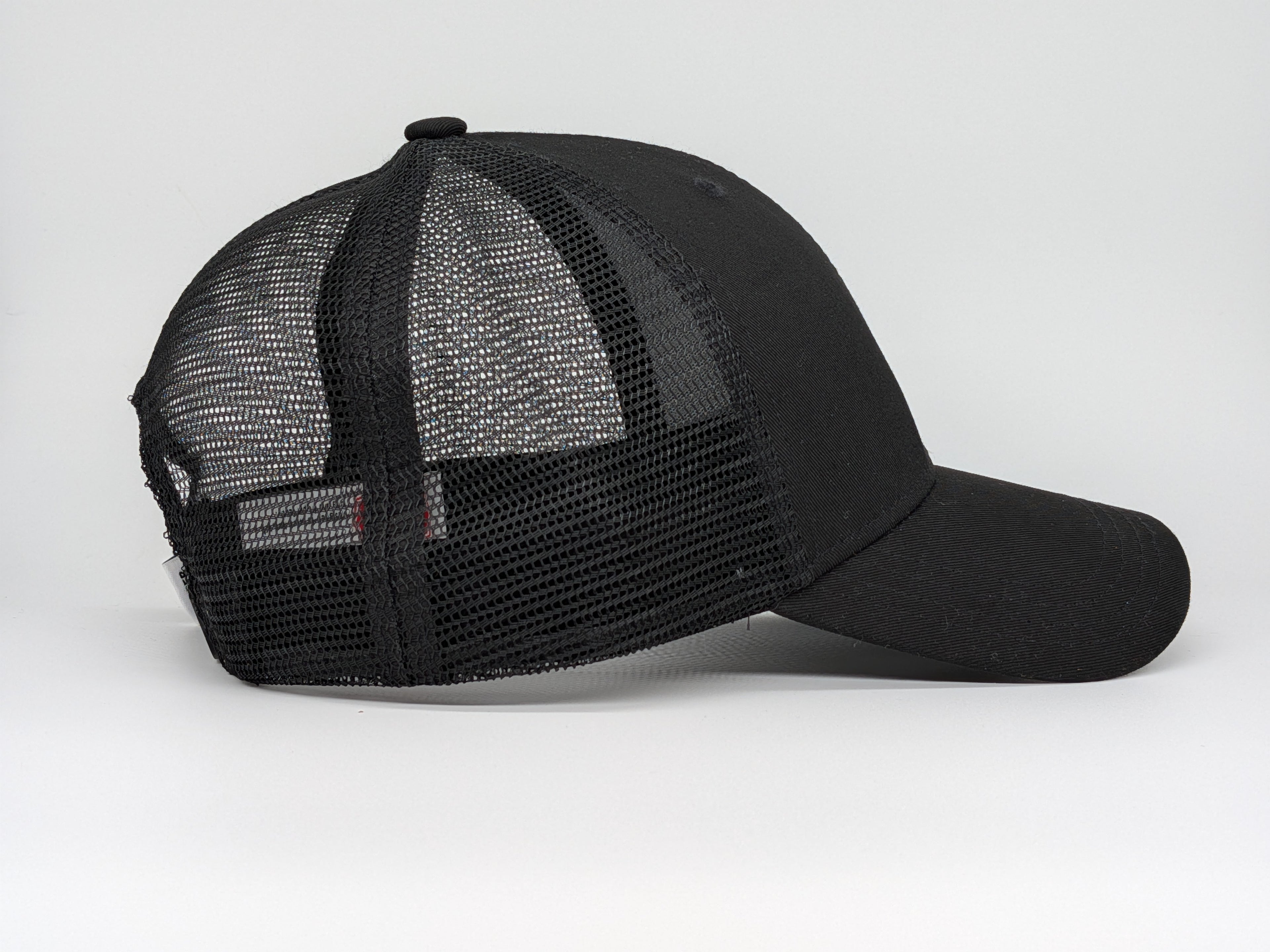XL Trucker Hat - Plain Black