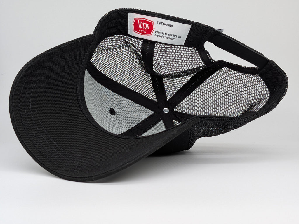 XL Trucker Hat - Plain Black