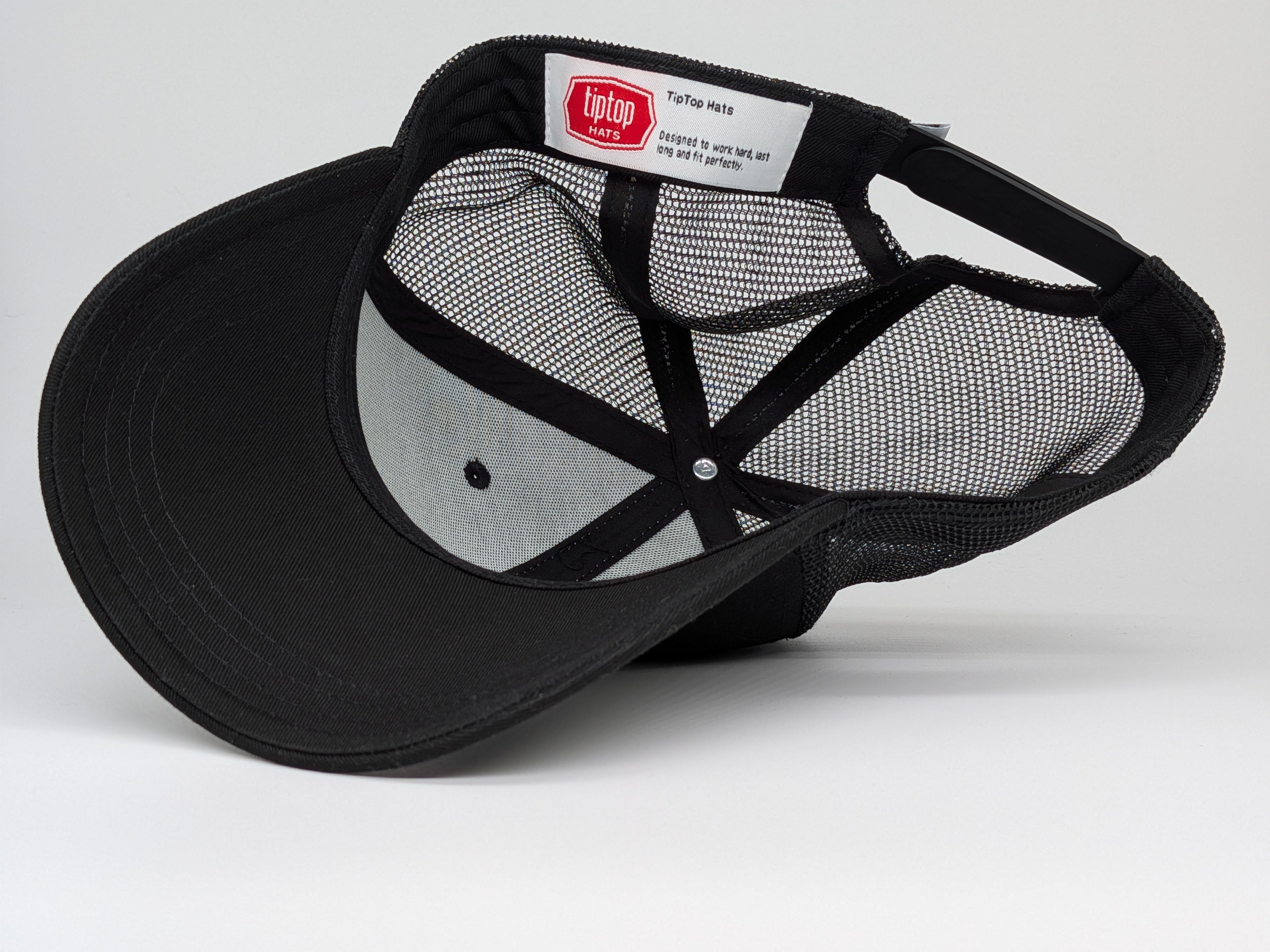 XL Trucker Hat - Plain Black