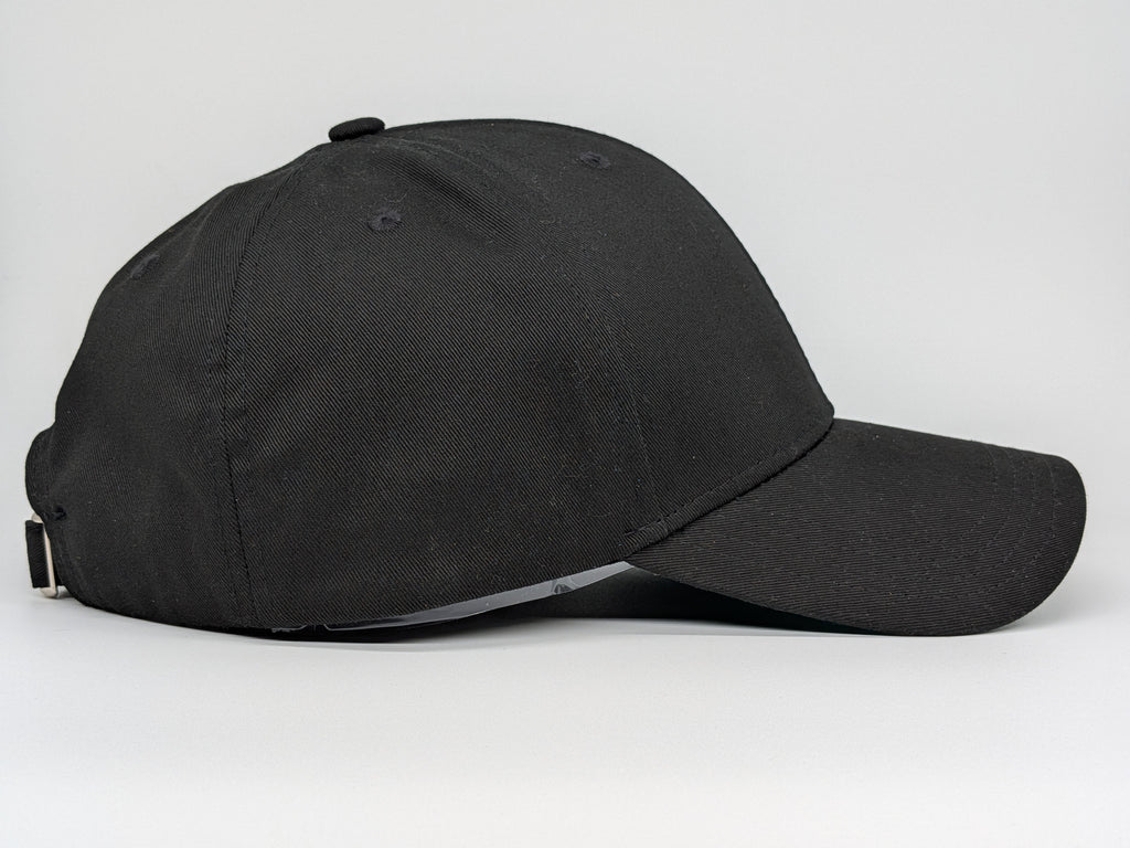 XL Baseball Cap - Plain Black