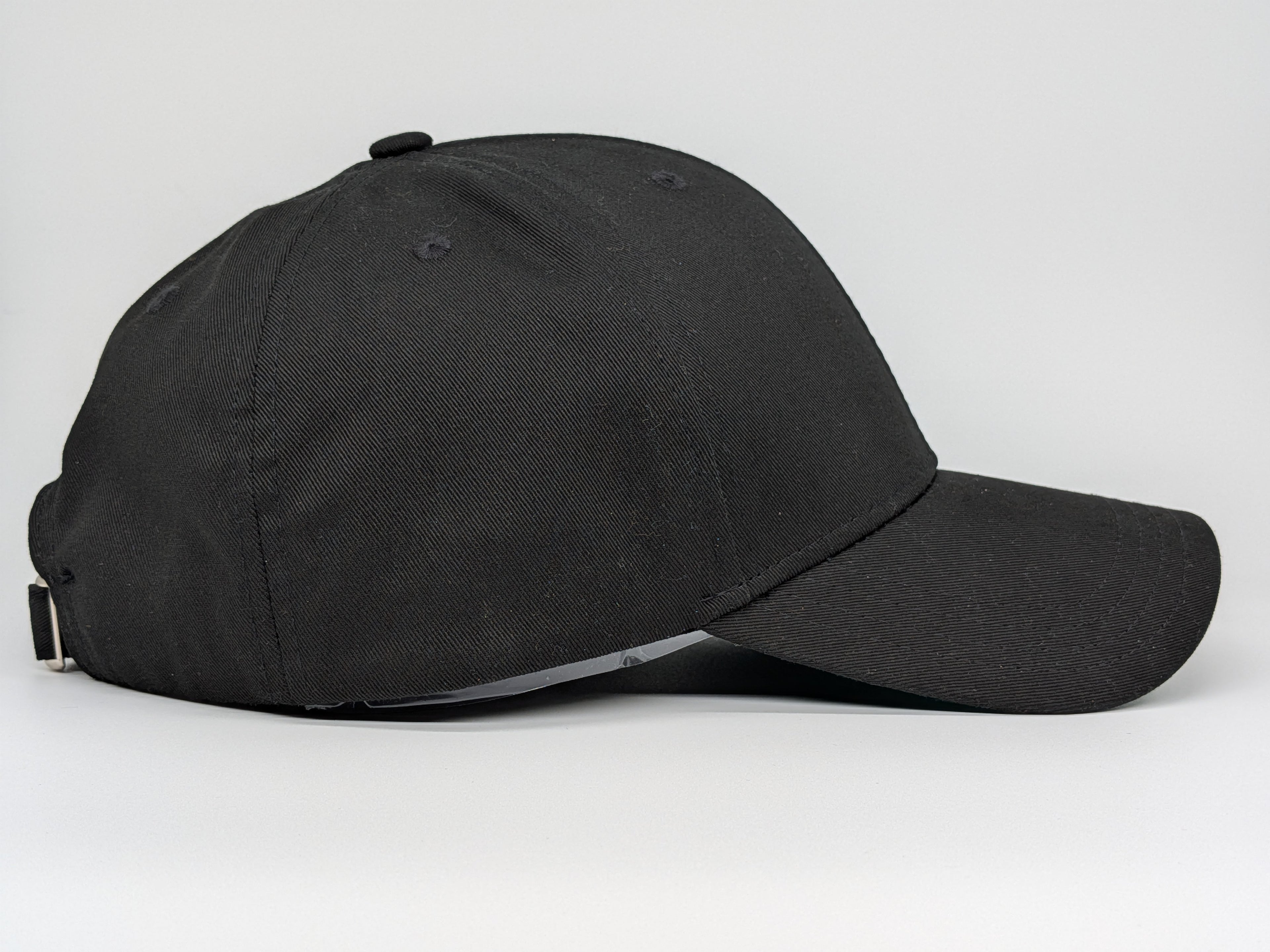 XL Baseball Cap - Plain Black