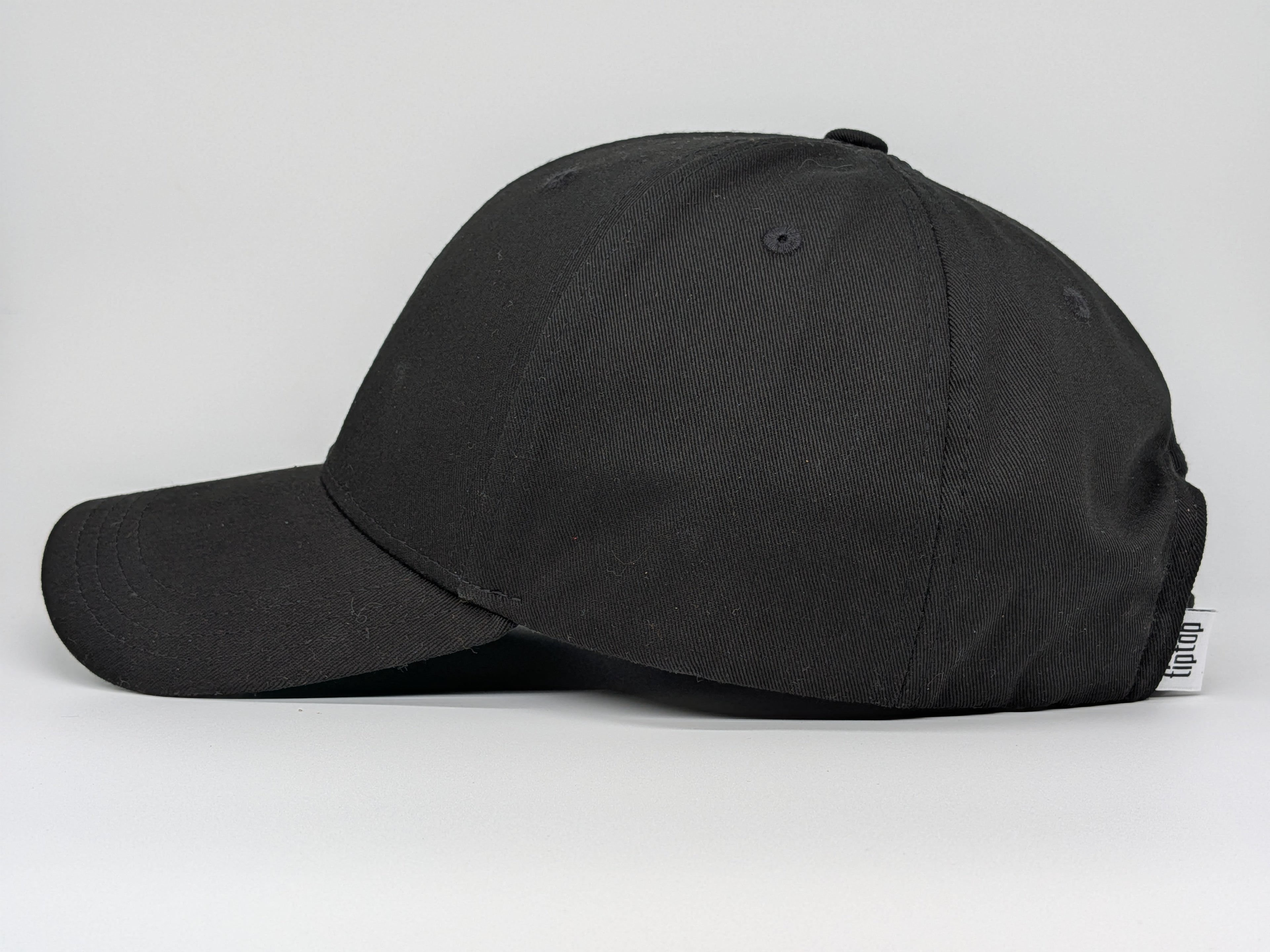 XL Baseball Cap - Plain Black
