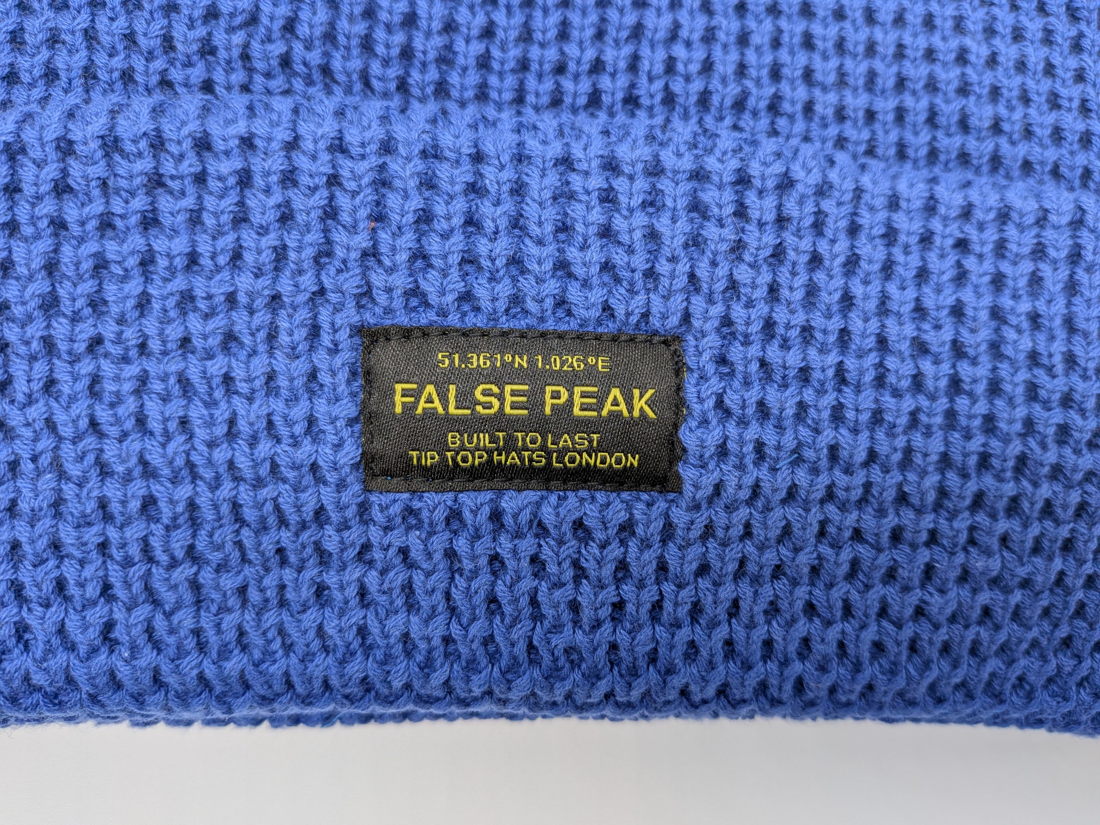 XL Waffle Beanie Hat - Blue