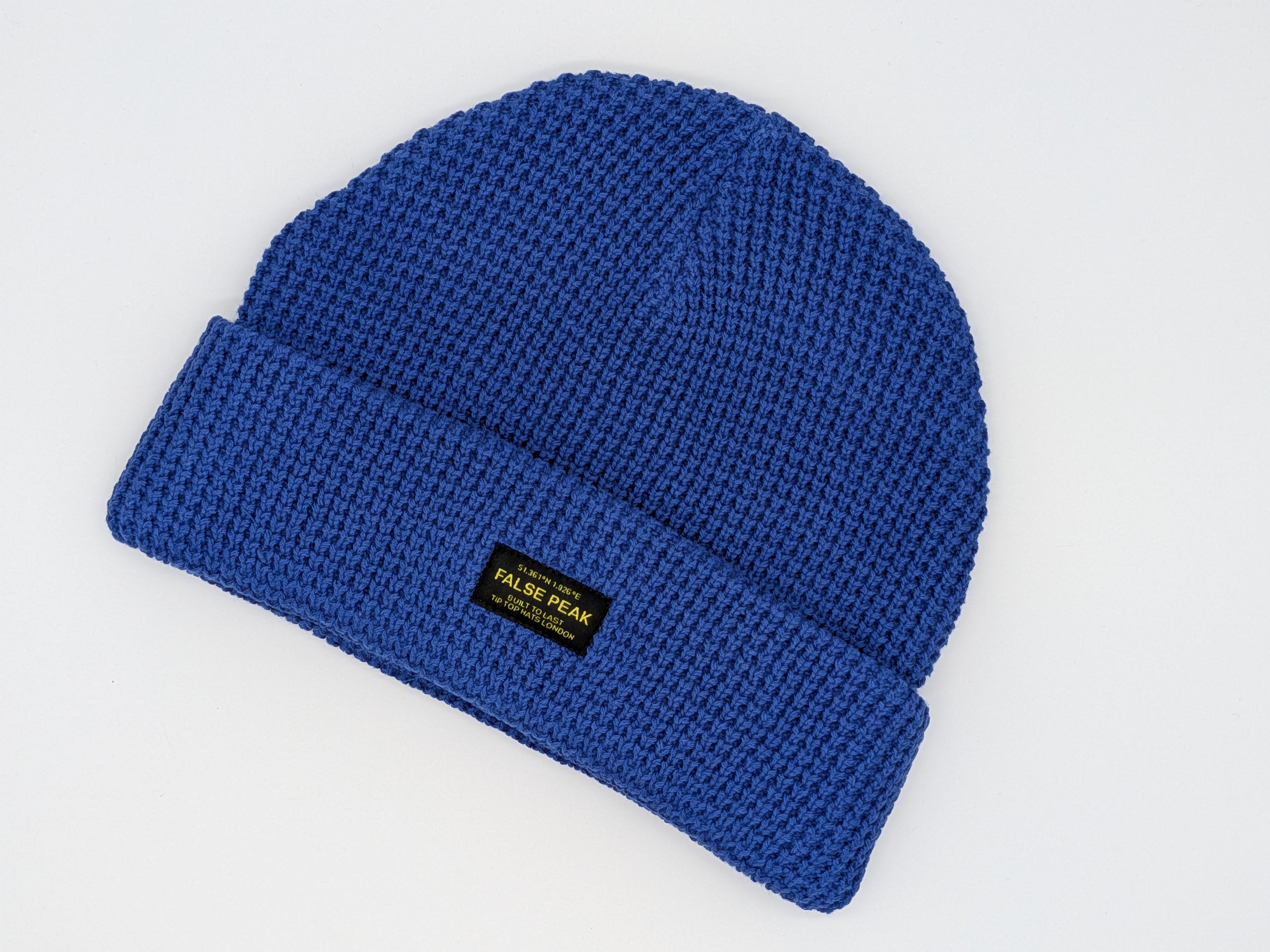 XL Waffle Beanie Hat - Blue