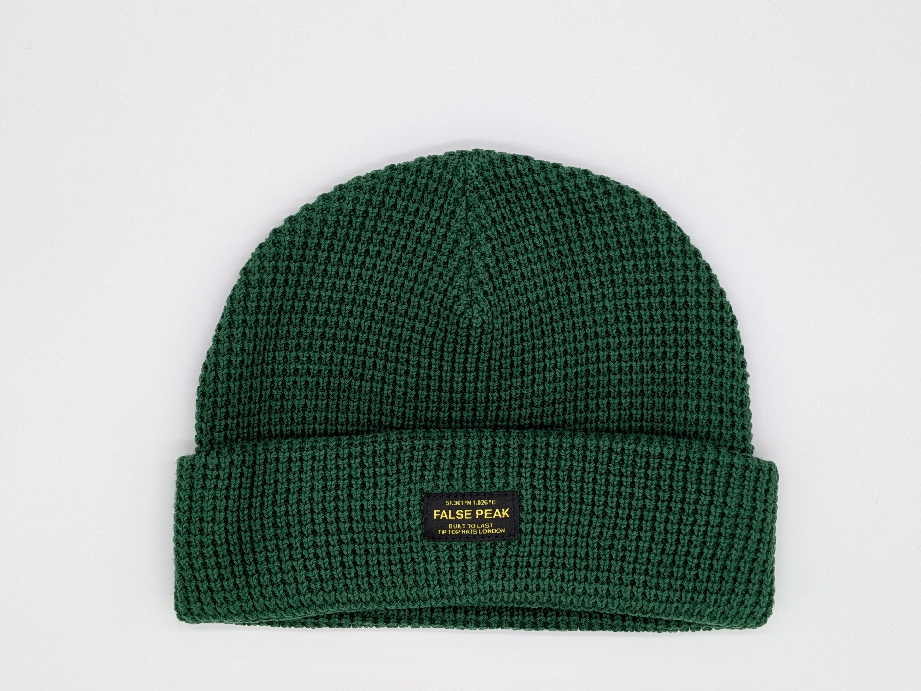 XL Waffle Beanie Hat - Green