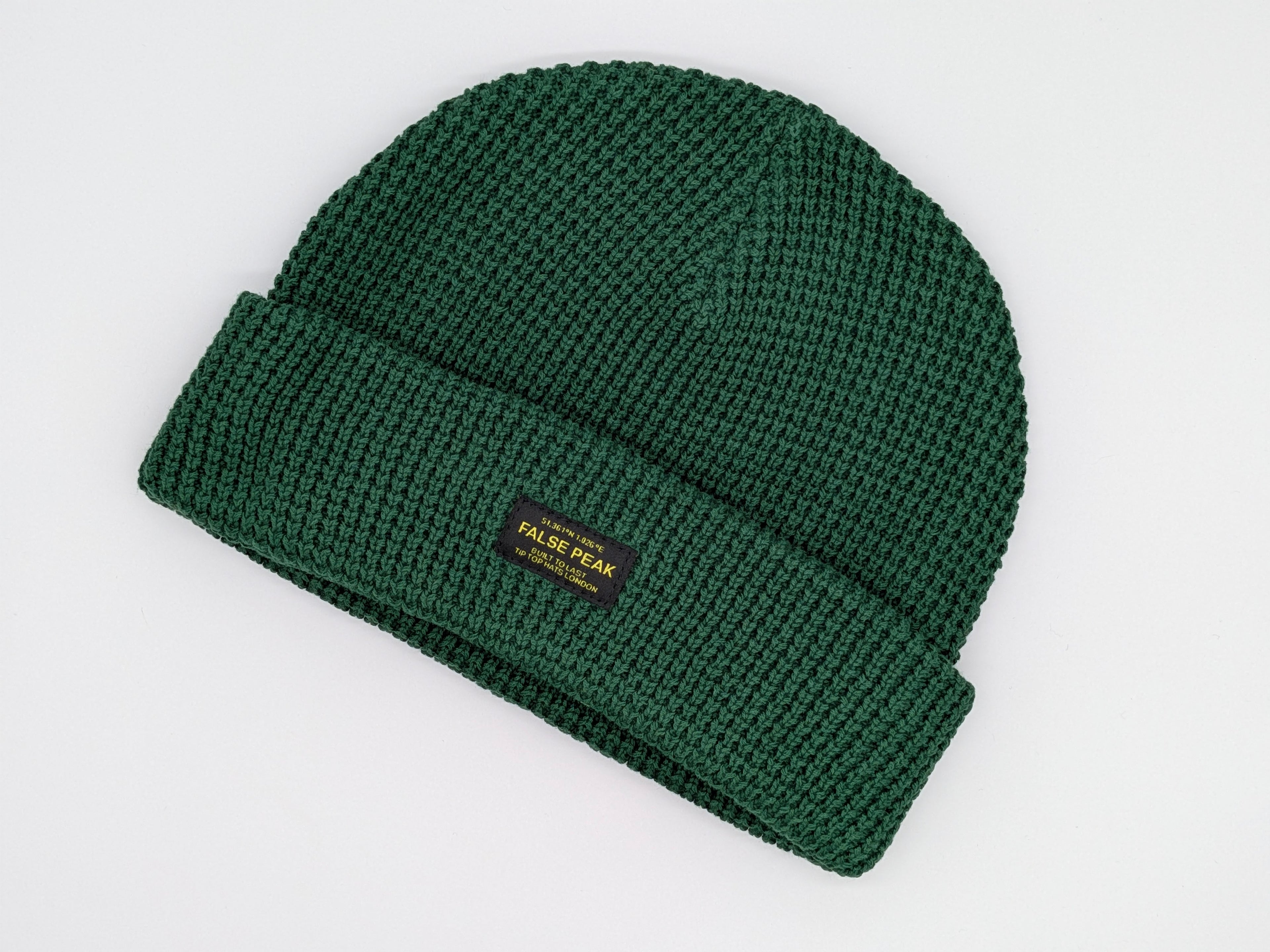 XL Waffle Beanie Hat - Green