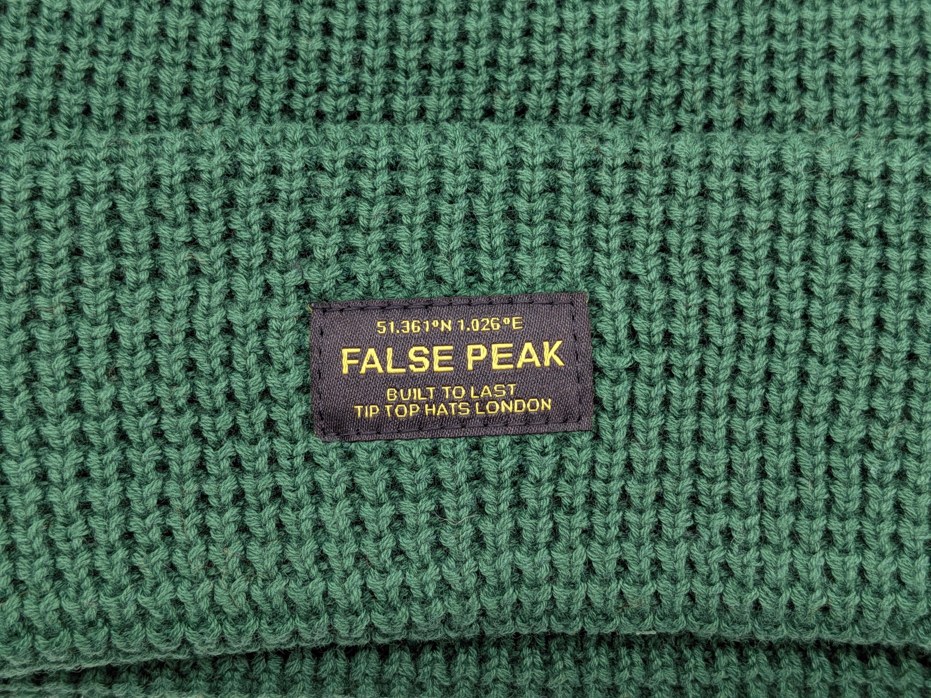 XL Waffle Beanie Hat - Green